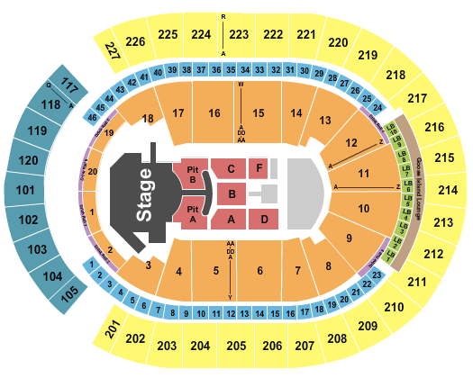 T-Mobile Arena iHeartRadio Music Festival Seating Chart